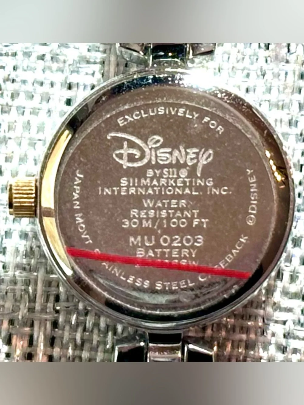 Disney Winnie the Pooh Piglet Vintage Y2K Silver and Gold Women's Bracelet Watch